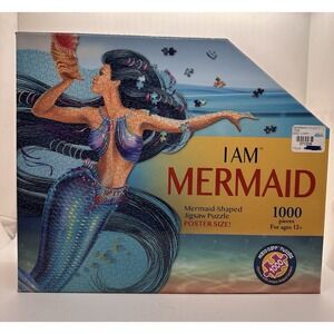 Madd Capp I Am Mermaid 1000 Piece Jigsaw Puzzle Unique Shaped New